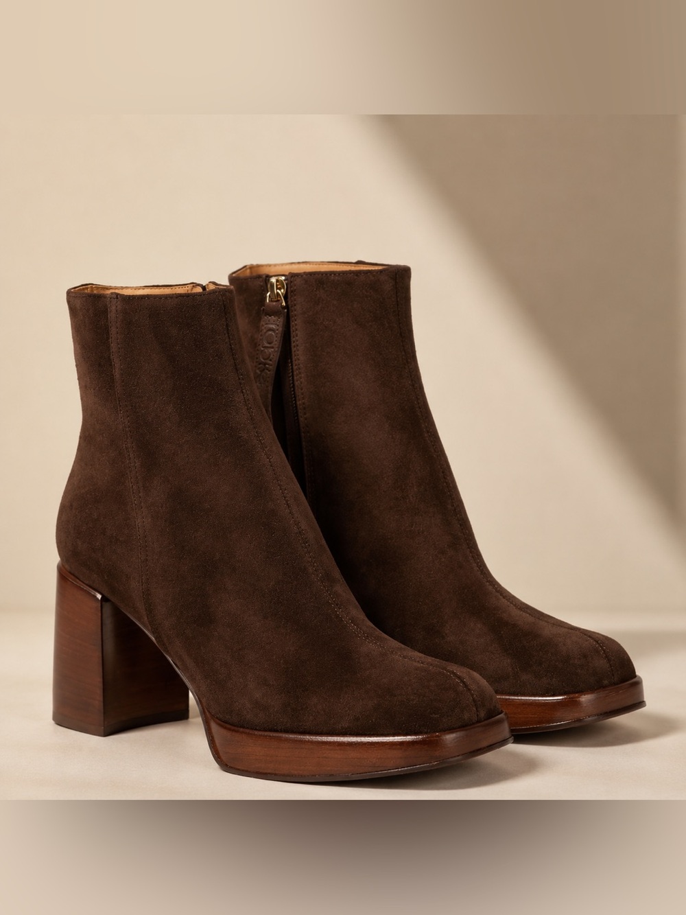 Tod’s Brown Suede Platform Ankle Boots EU 41.5 / US 11.5